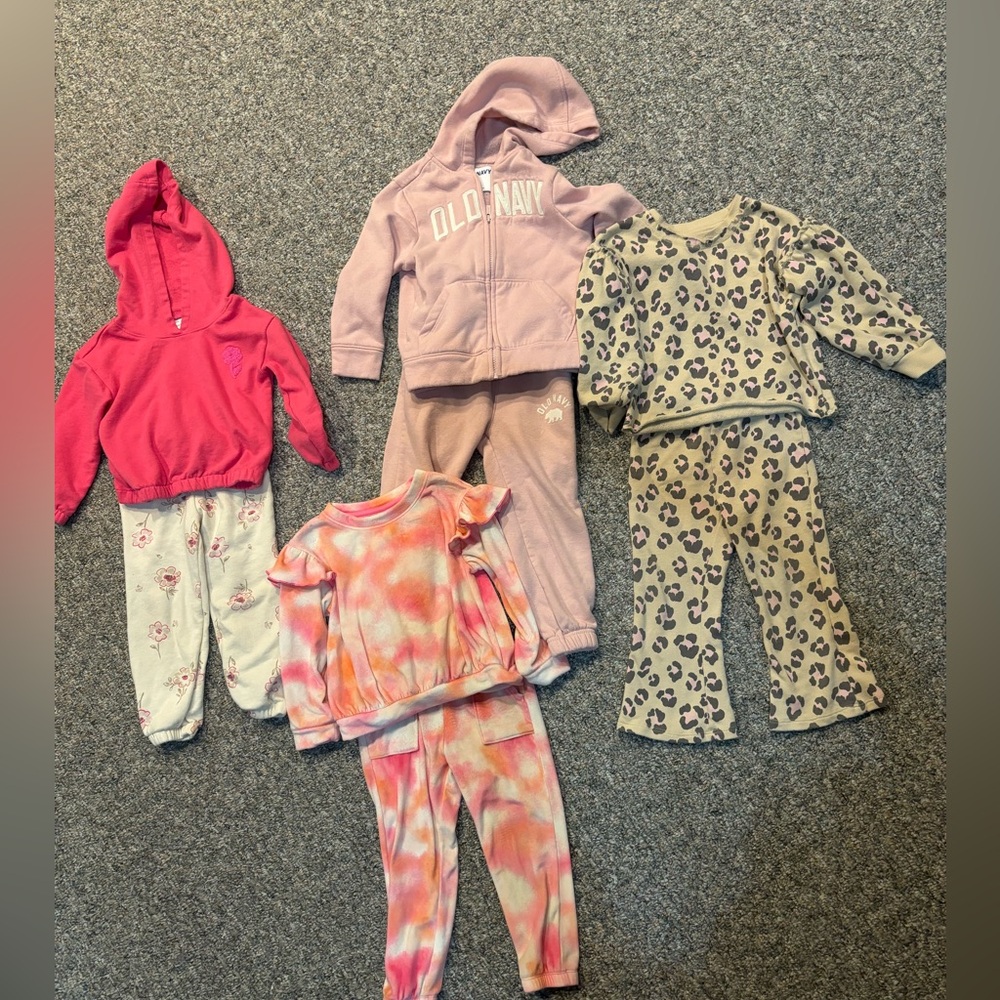 Toddler Girl Matching Sets- 3T